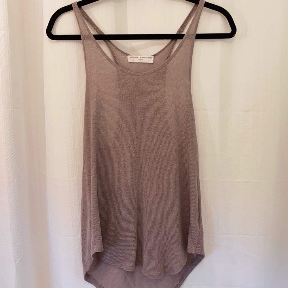 UO Project Social T Brown Tank Top - Size Small